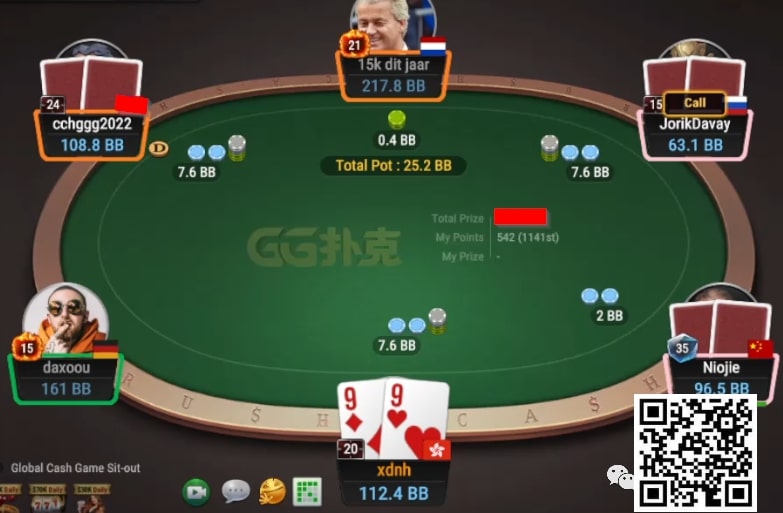 【WPT扑克】牌局分析：3B 4人底池，高难度flop不会玩，孙老师自爆了