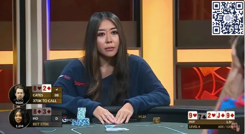 【WPT扑克】牌局分析：Maria Ho在黄金游戏单挑对抗赛中对Jungleman的超级诈唬