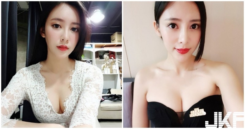 甜美正妹「爆乳畫面」好犯規！「白嫩酥胸」臉蛋也超讚的！