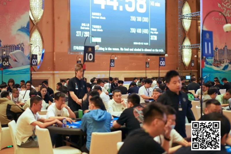 【WPT扑克】CPG珠海 | 正式开赛！主赛第一轮A组407人参赛121人晋级，林文程30.7万记分牌登顶CL