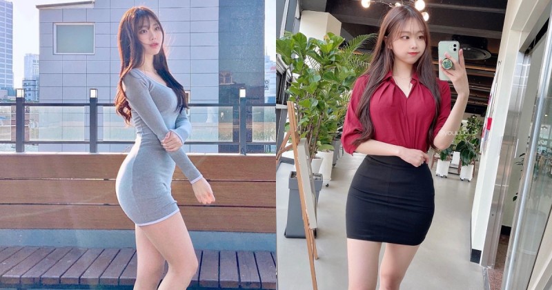 高顏值「OL制服美女」美腿視角好強大！飽滿好身材魅力滿分啊