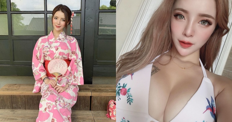 風格差很大！正妹舞者「棋棋」穿和服飄甜美氣息　與平時性感形象判若兩人