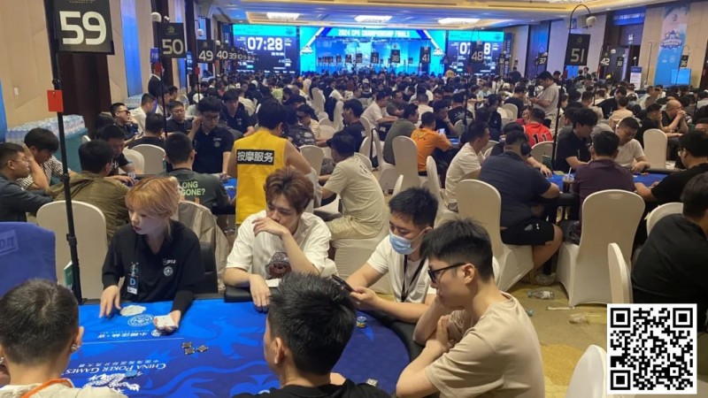 【WPT扑克】CPG三亚总决赛斗罢艰难再出发！主赛喜迎3787人次参赛余1446人晋级 杨旭东收揽302500计分牌成C组382人领头羊