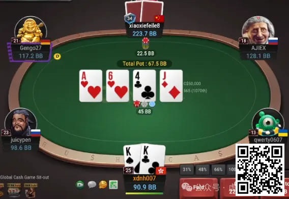 【WPT扑克】牌局分析：4bet底池，面对鱼玩家，KK翻牌见A