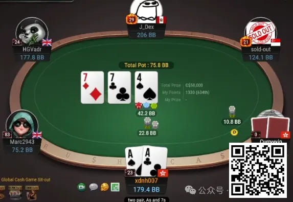 【WPT扑克】牌局分析：AQs请不要call冷4bet