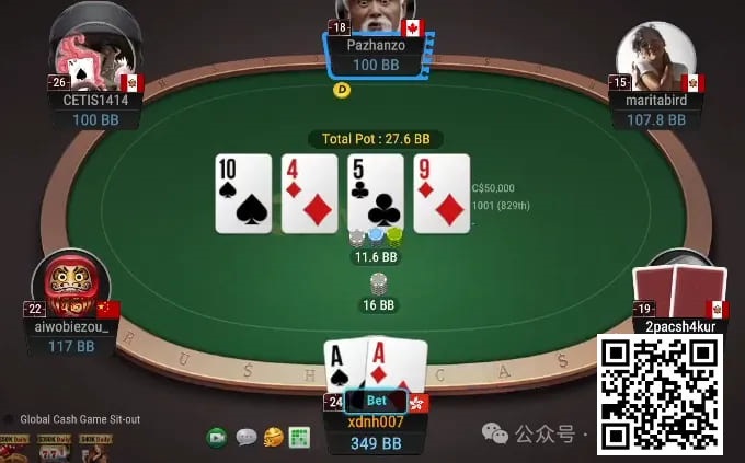 【WPT扑克】牌局分析：超对打超池